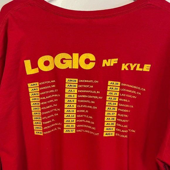 The Bobby Tarantino vs everybody tour shirt. Logic Mf Kyle red XL shirt - Picture 3 of 4
